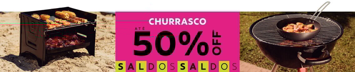 Churrasco at&eacute; 50% OFF